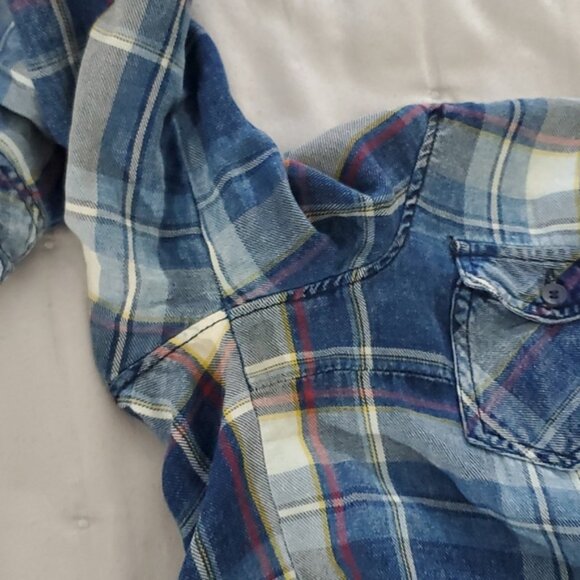 Ci Sono Plaid Collection Soft Cotton Plaid Button Down Shirt - M- Cottagecore - Picture 15 of 16